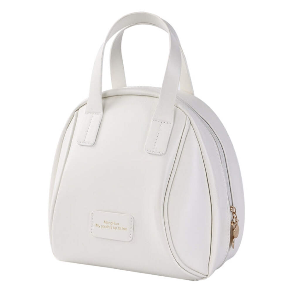 Portable Shell Cosmetic Bag Large Capacity Travel Toiletries Storage Bag(White)