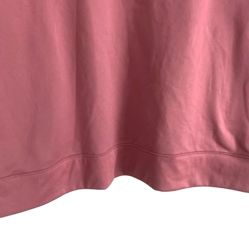 Nike DRI-FIT Women's Sweatshirt Plus 3X Pink Raglan Sleeve Fleece Lined Sweater - Picture 7 of 9
