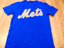 NWOT MAJESTIC MLB NEW YORK METS ROBINSON CANO JERSEY T-SHIRT YOUTH M 10-12