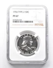 PF67 1956 Franklin Half Dollar Type 2 NGC *0010