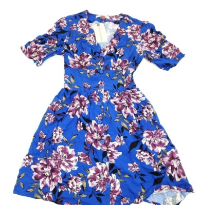 Band of Gypsies Floral Mini Dress Womens Size XS A-Line Blue Floral | eBay Band of Gypsies Floral Mini Dress Womens Size XS A-Line Blue Floral | eBay