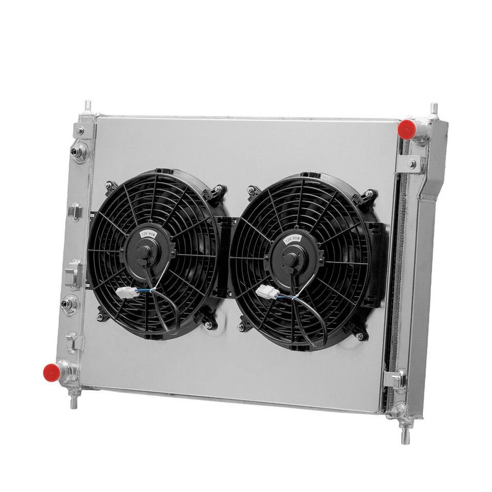 3 Row Radiator+Shroud+Fan Fit 2008-2015 Chevy Captiva Sport 2008-2010 Saturn Vue Foto 2 de 4