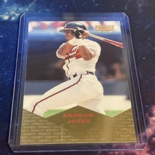 1997 Pinnacle Andrew Jones Rookie Baseball Card #163