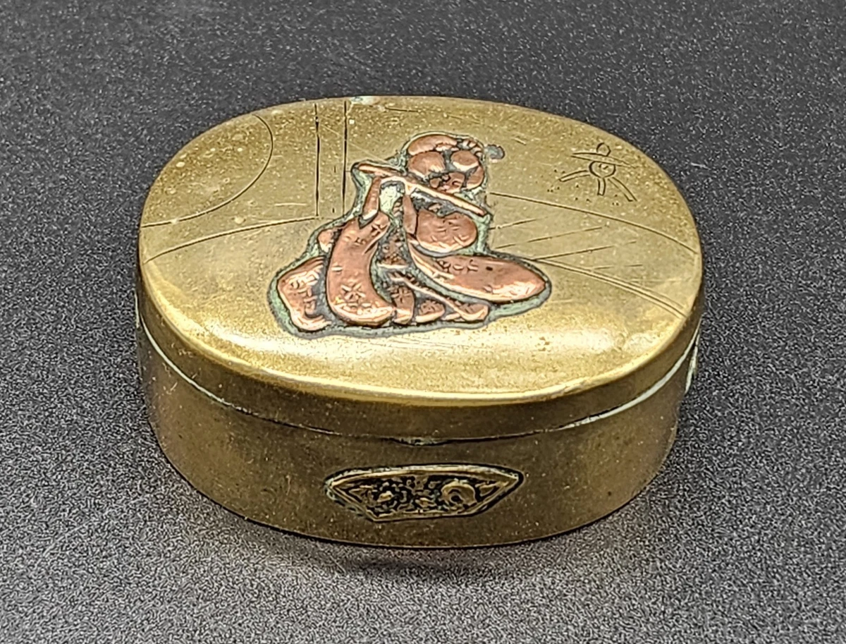 铜日本古董盒子| eBay