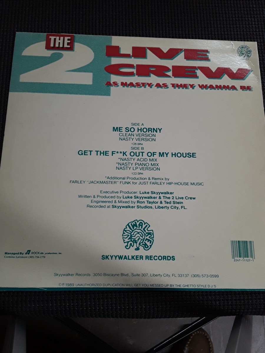 The 2 Live Crew Me So Horny | eBay