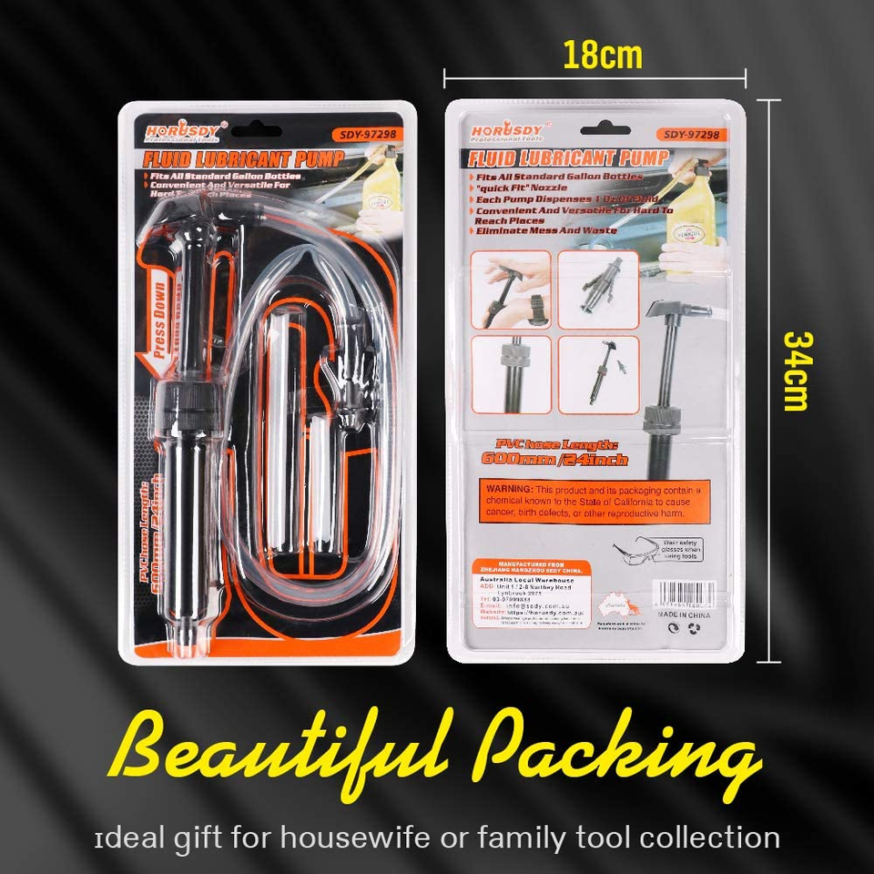 Automotive Differential Transmission Fluid Transfer Hand Pump Quart