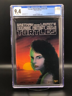 Teenage Mutant Ninja Turtles #28 1st Print CGC 9.4 1990 Movie Ad on Back Cover!