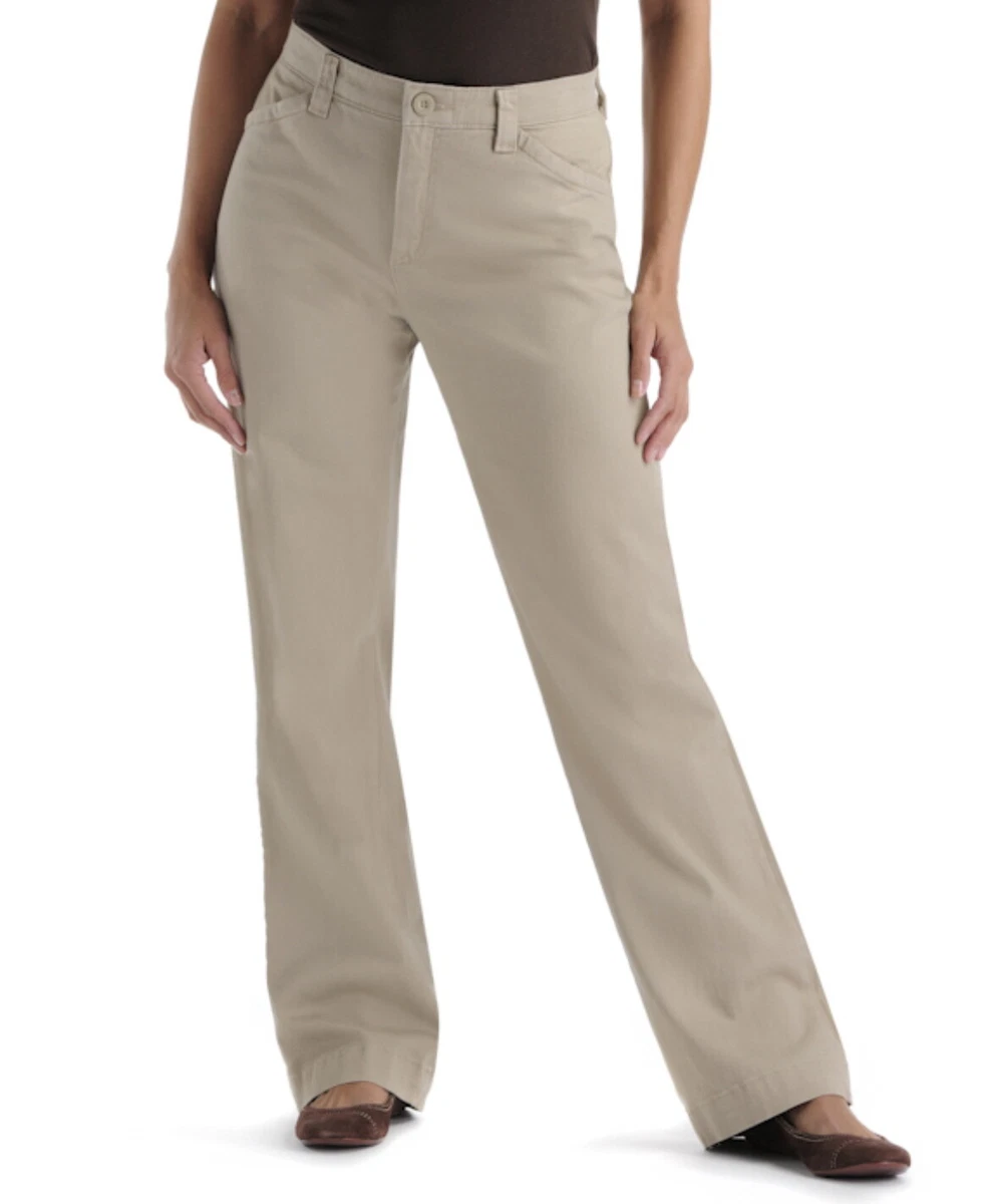 Lee ~ No Gap Waist Comfort Fit Women's Straight Leg Trouser Pants $54 NWT