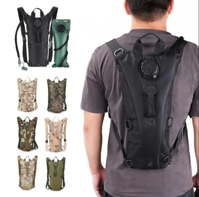 3L Water Bladder Bag Hydration Backpack Pack Hiking Camping Cycling Outdoor USA