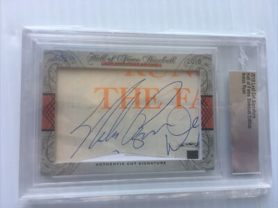 2018 LEAF CUT SIGNATURE AUTO AUTOGRAPH HALL OF FAME BASEBALL EDITION NOLAN RYAN