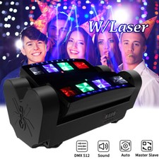 180W 8LED Laser Spider Moving Head Beam Stage Lighting RGBW DMX Disco DJ Light