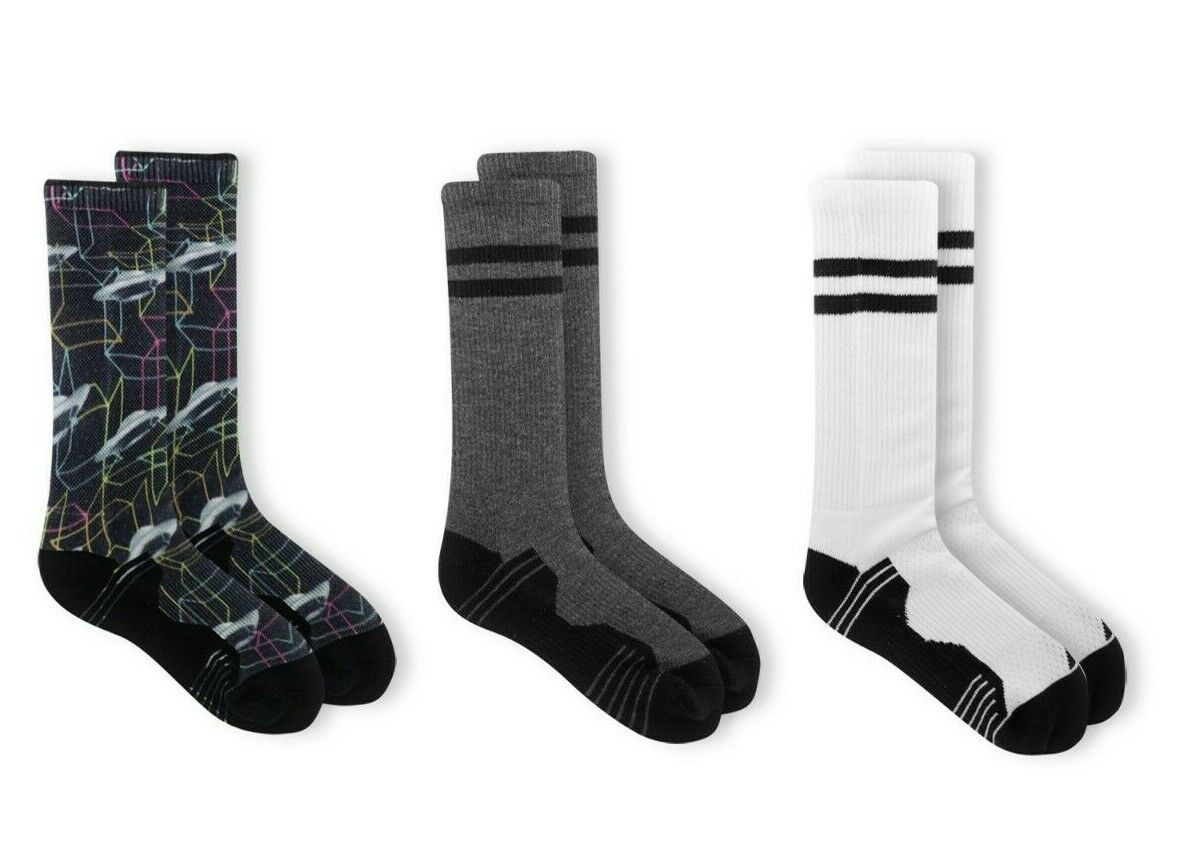 Russell Boys SIZE L 3-9 List price 360 Crew 3 NEW Assorted Performance OFFer Socks Pack Multi