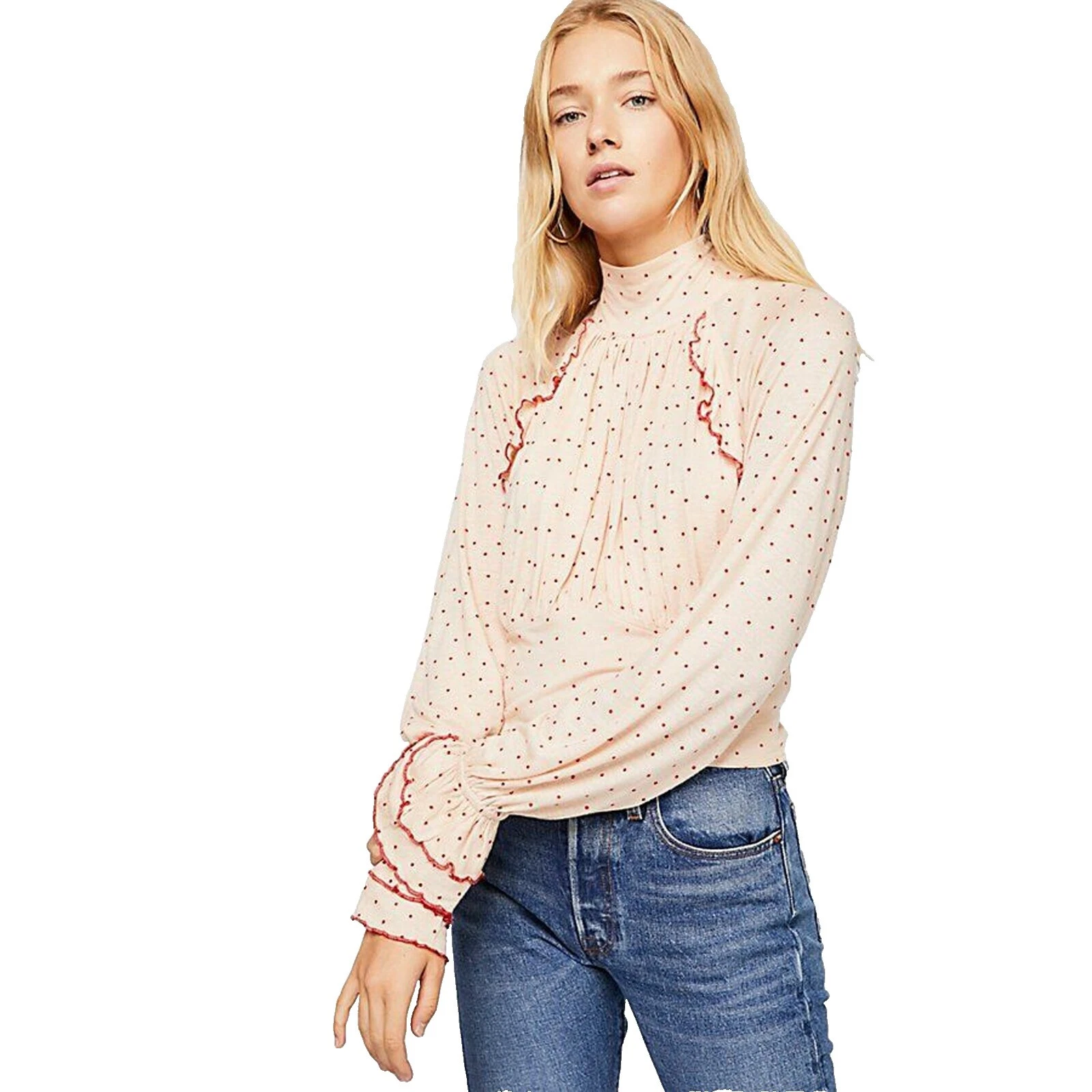 Free People Bolinhas Blusas para mulheres