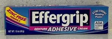 Effergrip Denture Adhesive Cream - ORIGINAL  ZINC FREE FORMULA - 2.5oz -