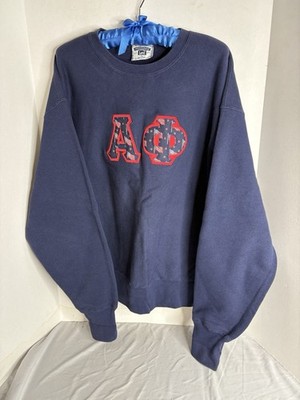 Vintage Alpha Phi Sorority LEE Patriotic Crewneck Sweatshirt Size XL 80s/90s