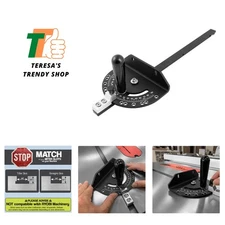 Precision Table Saw Miter Gauge With Positive Stops | Standard Slot - 3/4” x ...