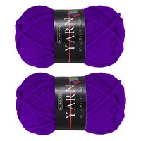 2 StüCk HäKelgarn, Lavendel 4-Fach Acrylgarn 50G, 100M FüR Diy