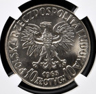 Poland 10 Zloty 1965 PROBA Pattern  NGC MS 67 UNC Seven Centuries of Warsaw — photo 3