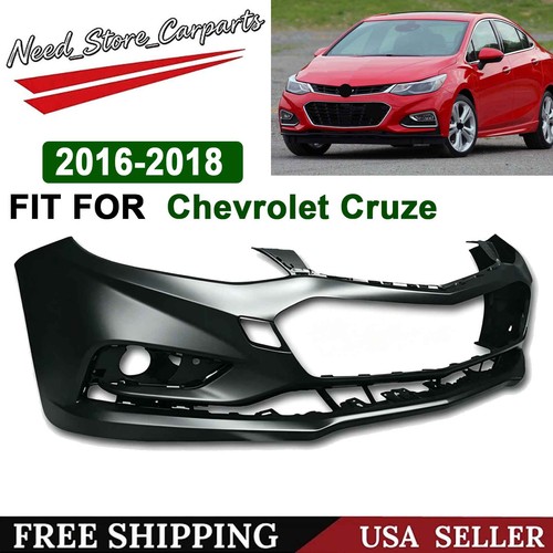 Front Bumper Cover for 2016 2017 2018 Chevy Cruze Plastic Black
