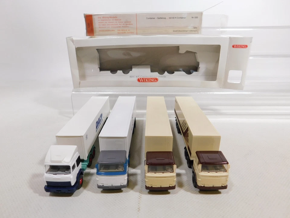 4X H0 1:87 Modèle: 520 Scania Siemens/US + 523 Iveco Mint + 2X Box #CY923-0,5 - Photo 4/4