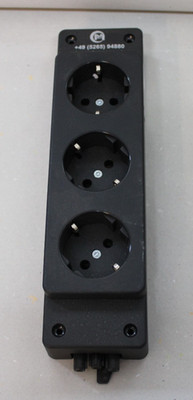 ah-meyer Netbox MSK 2K80G13013 Mehrfachsteckdose 3-fach schwarz 10-16A max.3500W