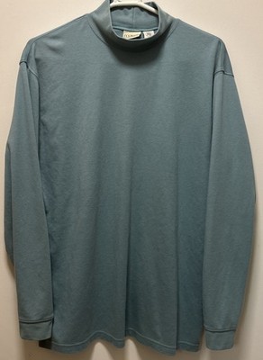 LL Bean Men s XL-Tall Mock Turtle Neck Teal