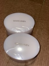 2XWhite Linen Est e Lauder Body Powder Vintage RARE 3.5oz  Collectible