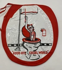 Good Bye Cruel World Toilet Seat Cover, Humorous Cover