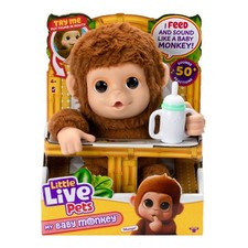 Little Live Pets My Baby Monkey Mango, 50 Sounds and Reactions, Ages 4 