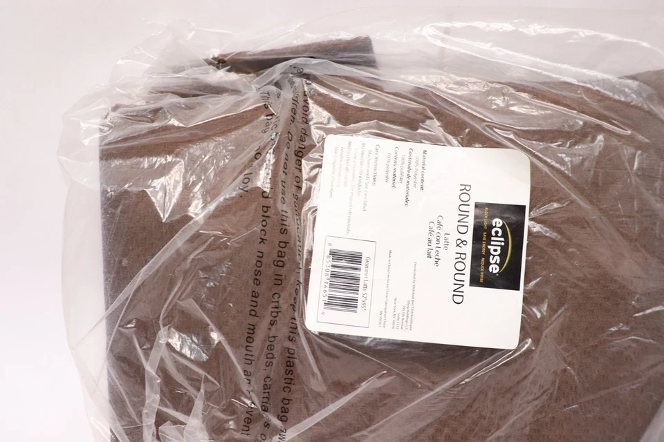 Eclipse Modern Blackout Thermal Grommet Window Curtains Latte 52" x 95" - Image 3 of 3