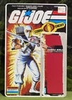 Vintage 1984 G.I. Joe STORM SHADOW v1 Full UNCUT File Card Back ARAH - UNPUNCHED