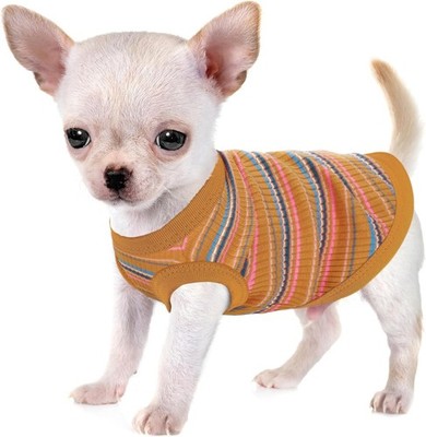 Elevate Your Pet's Comfort and Fashion: M-(3~7lb) | Chest(~16.5), Yellow 