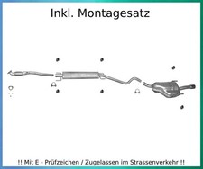 Auspuffanlage Opel Astra H Twintop 1.6 1.8 Auspuff Hosenrohr Montagesatz