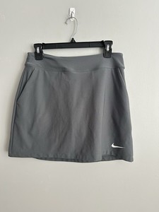 Nike Golf Women's S Tournament Knit Skirt Skort W/ Shorts 726172-021 Grey