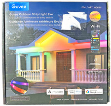 QTY 2  Govee Outdoor Strip Light Evo 49.2ft RGBIC Smart LED WiFi APP Waterproof