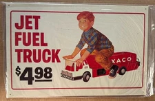 1998 Texaco Jet Fuel Truck Tin Sign