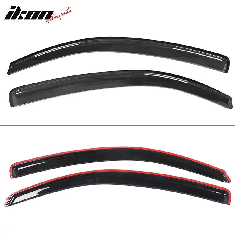 Se adapta a 05-10 Chevrolet Cobalt y Pontiac G5 cupé acrílico cinta adhesiva 2 piezas viseras de ventana Foto 4 de 4