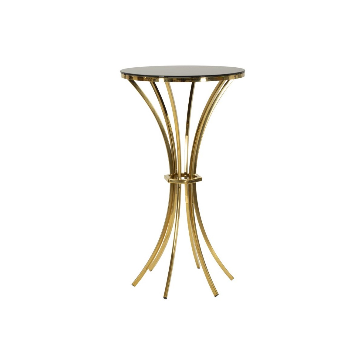Table console Shanty noir et or 108cm en métal haut de gamme