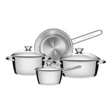 Tramontina Allegra 4 Piece Stainless Steel Cookware Set Induction Pans Kitchen