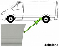 Reparaturblech KotflüGel Hinten Links FüR Peugeot, CitroëN, Fiat Ab 02.94