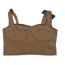 Wild Fable Women's Brown Bustier Cropped Tank Top - Size Medium - NWT
