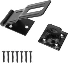 4-1/2" Swivel Staple Safety Hasps, Gate Door Hasp Latches Safety Packlock Clasp 
