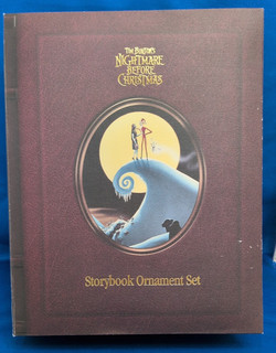 NIGHTMARE BEFORE CHRISTMAS TIM BURTON'S STORYBOOK ORNAMENT SET 7 Piece Figurines