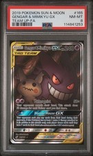 Gengar & Mimikyu GX (Alternate Full Art) 165/181 Sm-Team Up Holo PSA 8 on eBay