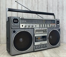 National RX-5160 AM/FM Boombox Cassette Radio Maintained Working Vintage Japan