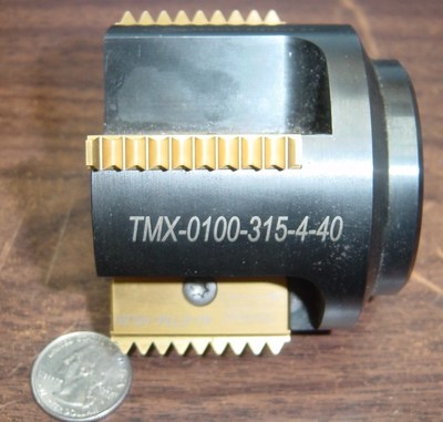 Inserted large 4 flute indexable thread mill milling cutter 16 UN 8 edges CNC 