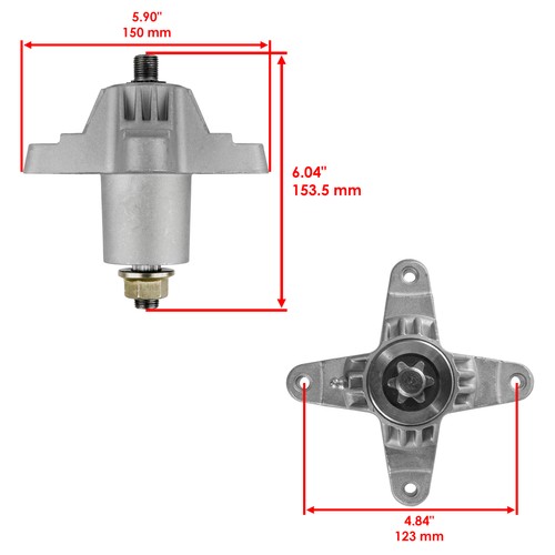 Spindle for MTD 13AC450F38 13AE450F022 13AE451F00 13AE451F033 13A1660F00 38" 2x - Picture 2 of 7