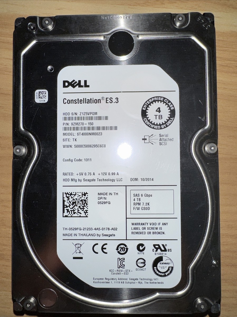 d*g様 あ*!様 DELL Constellation ES.3 4TB HD Dell Constellation ES.3 4TB Hard drive | eBay