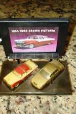 LINCOLN CROWN VICTORIA 50TH ANNIVERSARY ADVERTISING 2 CAR MODEL SET: REALLY NICE