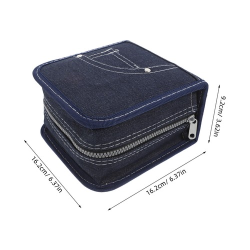 CD DVD Holder Storage Case with Booklet Storage 60 Large Capacity Portable - Afbeelding 12 van 12